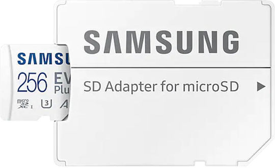 Samsung Evo Plus (2024) microSDXC 256GB U3 V30 A2 UHS-I 160MB/s with Adapter