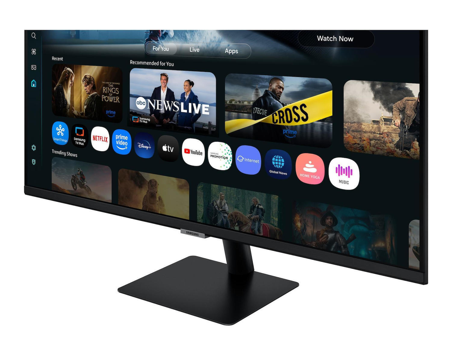 Samsung M7 M70F VA HDR Smart Monitor 32" 4K 3840x2160 with Response Time 4ms GTG view 3