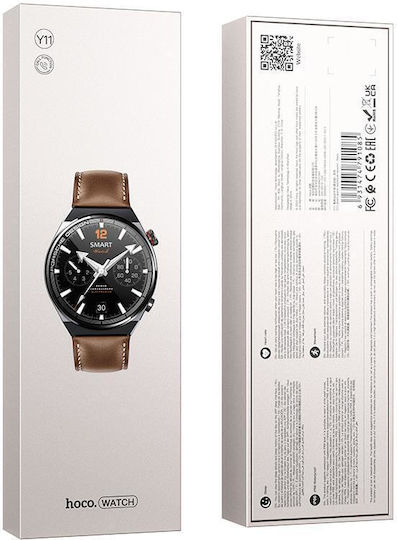 Hoco Y11 Smartwatch with Heart Rate Monitor (Black) vue 2