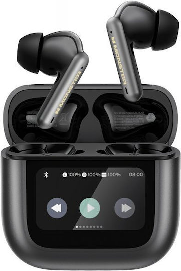 Monster TH300 In-ear Bluetooth Handsfree Earphones with Charging Case Black Ansicht 2
