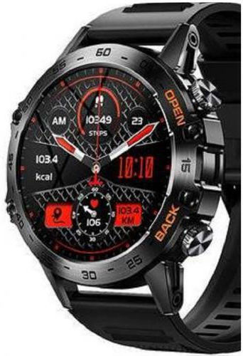 Naxius NXSWK-52 Waterproof Smartwatch with Heart Rate Monitor (Black) view 2