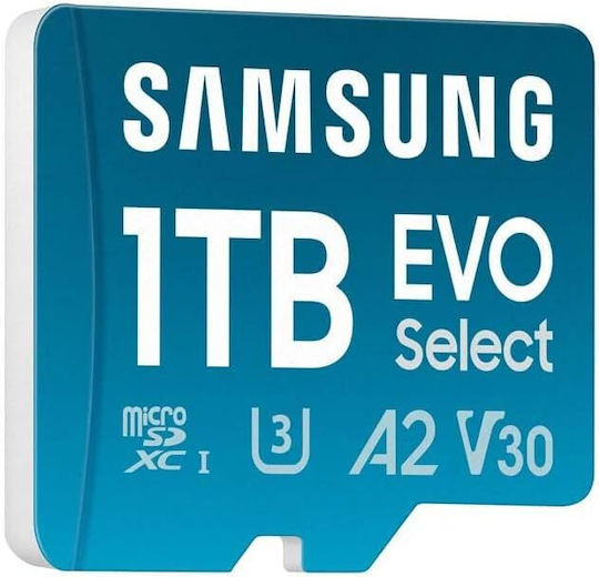 Samsung Evo Select microSDXC 1TB U3 UHS-I 160MB/s With Adapter view 3
