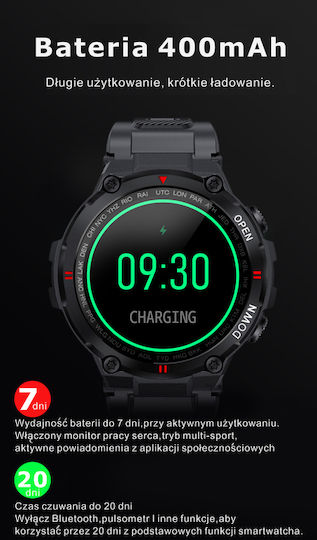 Gravity Digital Battery Watch with Rubber Strap view 6