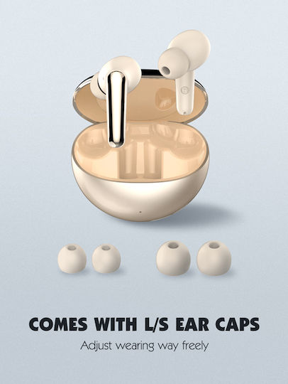 Ldnio T01 Earbud Bluetooth Handsfree Earphones with Charging Case Gold vista 6