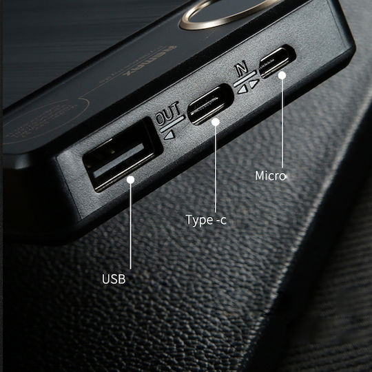 Remax RPP-87 Power Bank 10000mAh with 2 USB-A Ports Black view 3