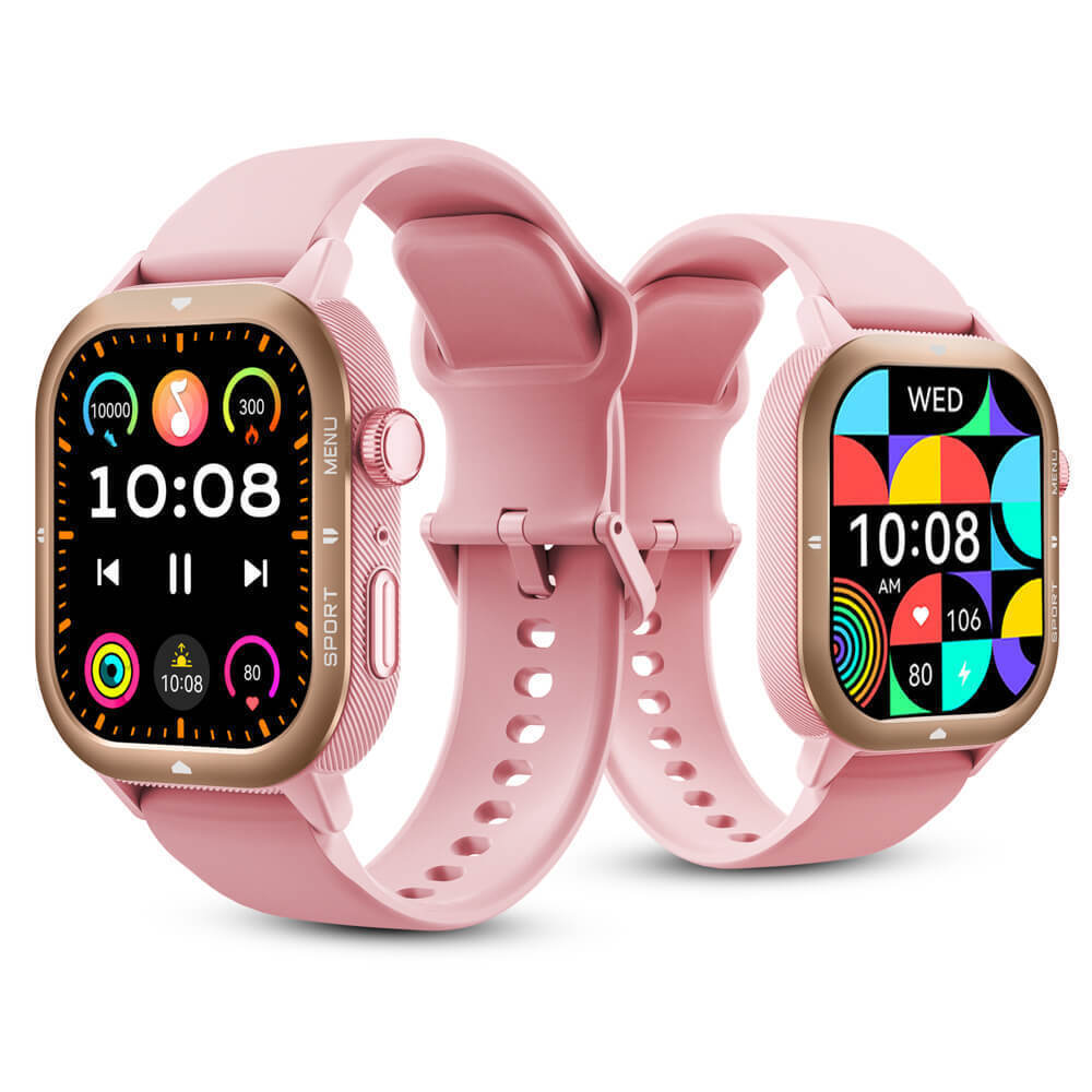 inSPORTline Melagra 43mm Smartwatch with Heart Rate Monitor Pink