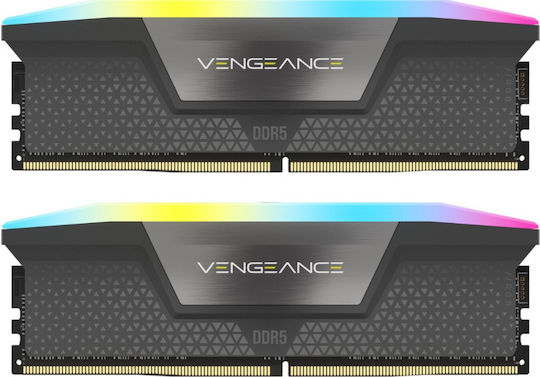 Corsair Vengeance RGB DDR5 32GB RAM with 2x16GB Modules and Speed 6000 for Desktop CMH32GX5M2F6000Z36 view 3