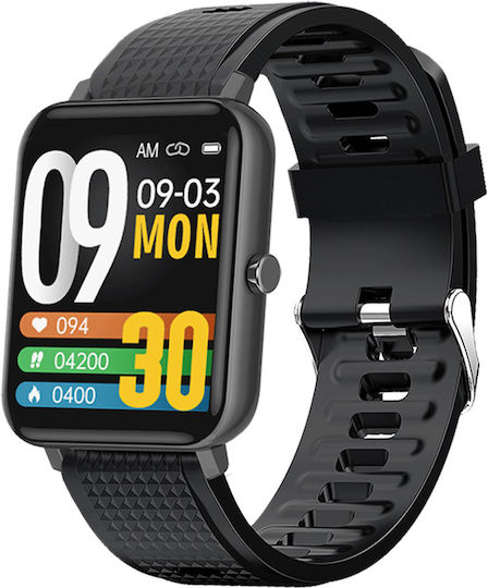 DAS.4 SU02 Smartwatch with Heart Rate Monitor (Black)