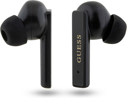 Guess Printed Logo In-ear Bluetooth Handsfree Earphones with Charging Case Black view 4