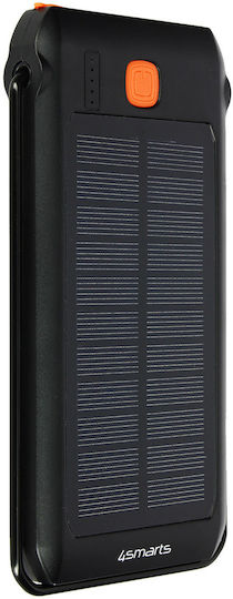 4Smarts Titanpack Flex Solar Power Bank 10000mAh with USB-A Port and USB-C Port Power Delivery / Quick Charge 3.0 Black view 2