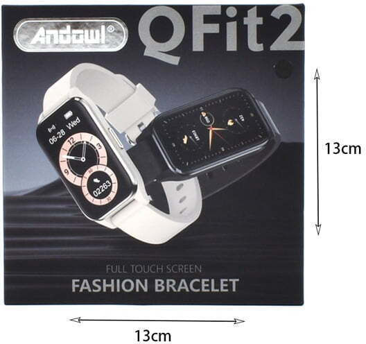 Andowl QFi2 Smartwatch with Heart Rate Monitor (White) view 5