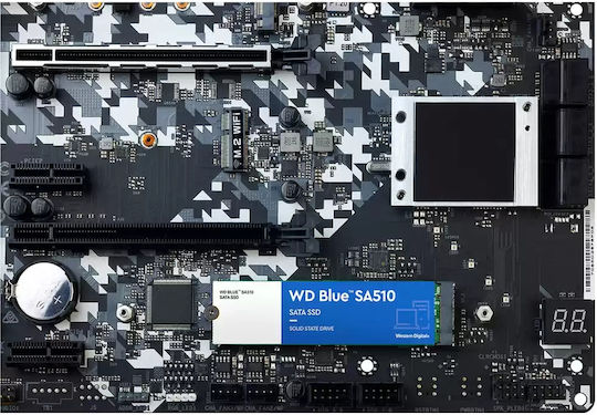 Western Digital Blue SA510 SSD 500GB M.2 Type with SATA III Connection WDS500G3B0B vue 4