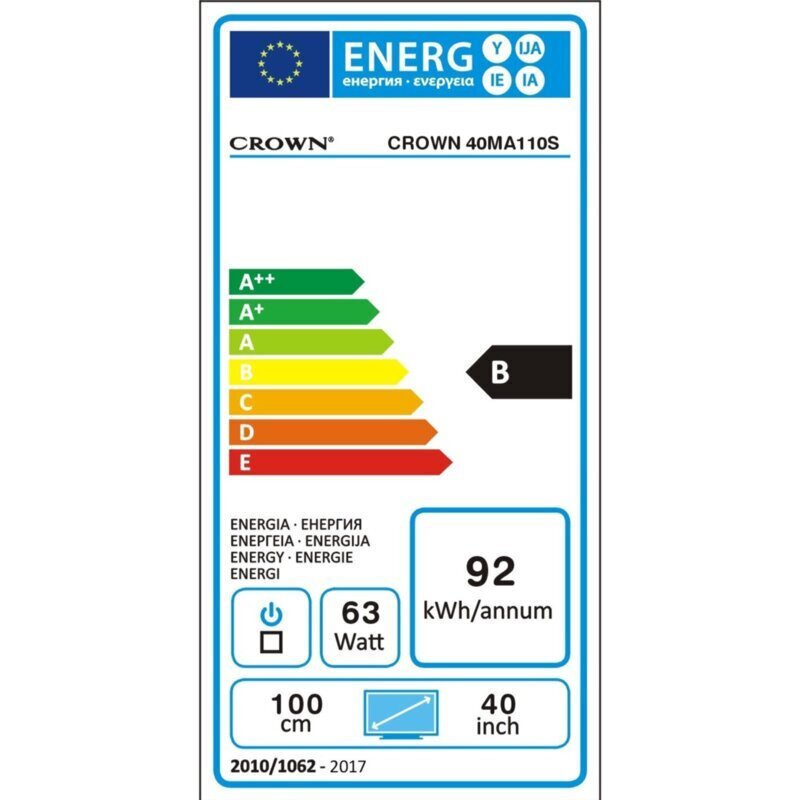 Crown Smart Television 40" Full HD LED 40MA110S (2019) view 3