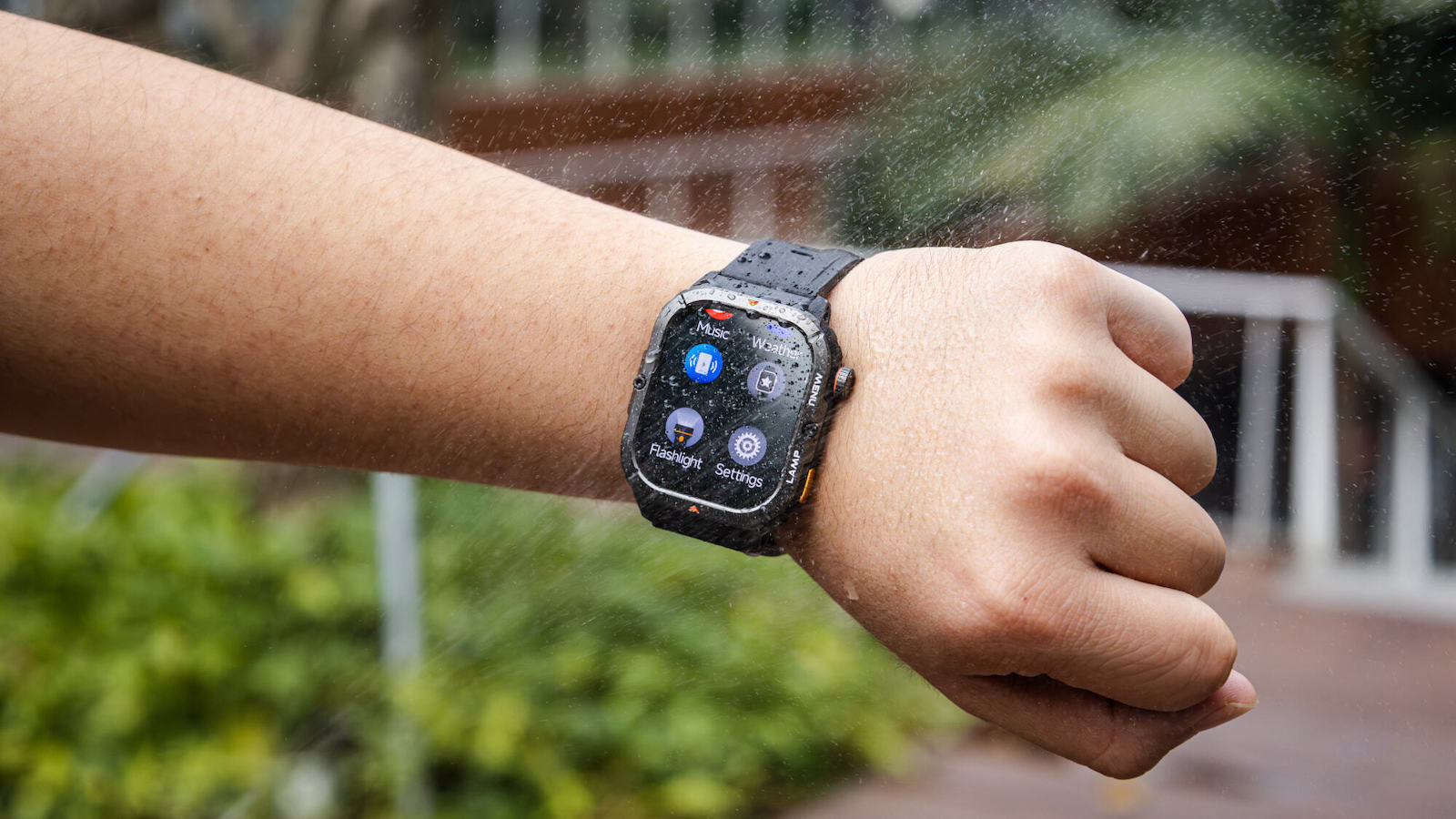 AGM Legion 3 Waterproof Smartwatch with Heart Rate Monitor Black view 7