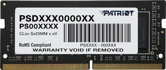 Patriot Signature DDR4 with Module 1x16GB and Speed 2666 for Laptop PSD416G26662S