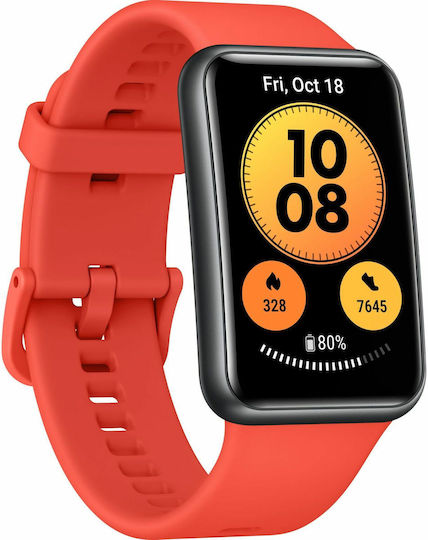 Huawei Watch Fit new Waterproof with Heart Rate Monitor (Pomelo Red) view 2