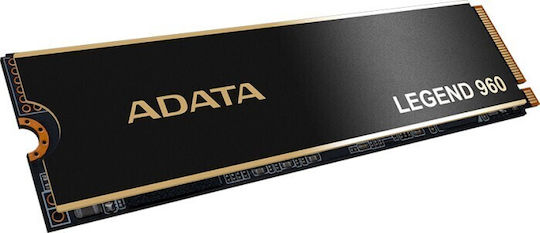 Adata Legend SSD 1TB M.2 Type with PCI Express 4.0 Connection and Heatsink PS5 Compatible ALEG-960-1TCS
