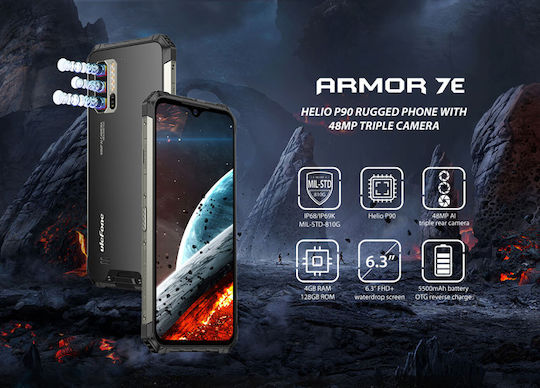 Ulefone Armor 7E Dual SIM (4GB/128GB) Resistant Smartphone Black view 7