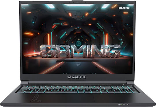 Gigabyte G6 KF-H3PT854K 16" FHD+ 165Hz (i7-13620H/16GB/1TB SSD/GeForce RTX 4060/No OS) Carbon Black (International English Keyboard) view 1