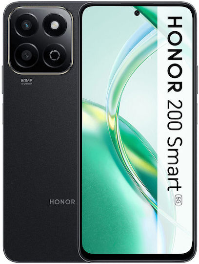 Honor 200 Smart 5G Dual SIM (4GB/256GB) Black view 1