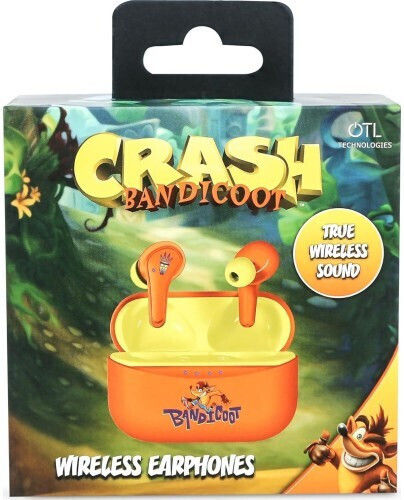OTL Crash Bandicoot In-ear Bluetooth Handsfree Earphones with Charging Case Orange Ansicht 2