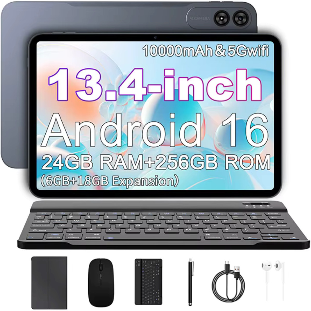 2-in-1 13.4" Tablet (6GB/256GB) Gray