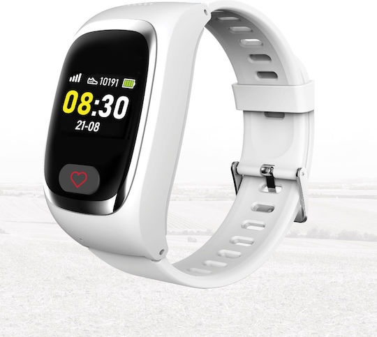 James B6 Smartwatch with SIM and Heart Rate Monitor (White)