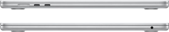 Apple MacBook Air 15" (2023) 15.3" Retina Display (M2-8‑core/8GB/512GB SSD) Silver (US Keyboard) vue 5