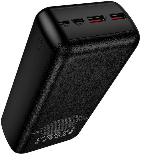 Hoco J159B Power Bank 30000mAh with 2 USB-A Ports and USB-C Power Delivery Port Black vue 6