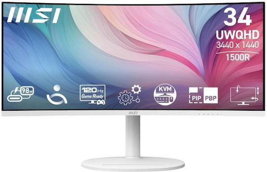 MSI Modern MD342CQPW VA HDR Monitor 34" QHD 3440x1440 with Response Time 4ms GTG view 6