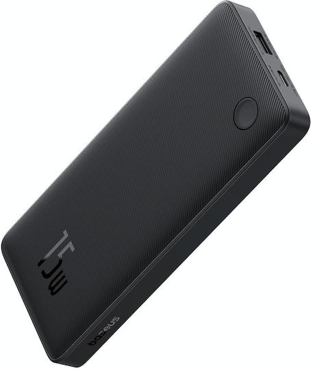 Baseus Air Lite Power Bank 10000mAh 15W with USB-A Port and USB-C Port Black