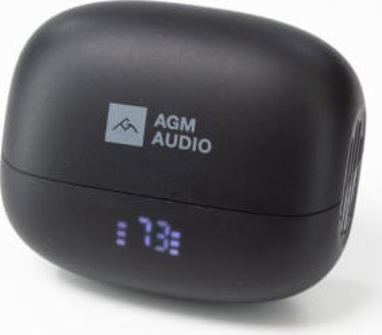 AGM Open Buds 1 Bluetooth Handsfree Earphones with Sweat Resistance and Charging Case Black view 3