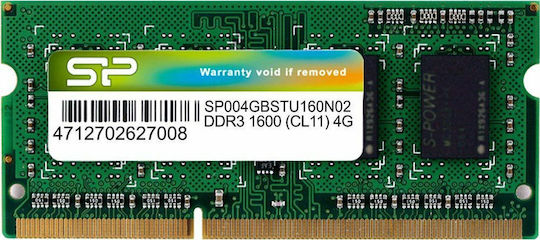Silicon Power DDR3 with Module 1x4GB and Speed 1600 for Laptop SP004GBSTU160N02 view 2