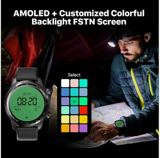 Ticwatch Pro 3 Ultra Stainless Steel 48mm Waterproof Smartwatch with Heart Rate Monitor (Shadow Black) view 4