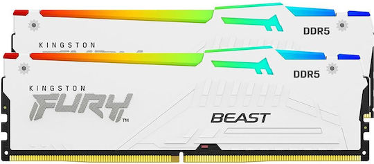 Kingston Fury Beast RGB DDR5 32GB RAM with 2x16GB Modules and Speed 5600 for Desktop KF556C40BWAK2-32 Ansicht 3