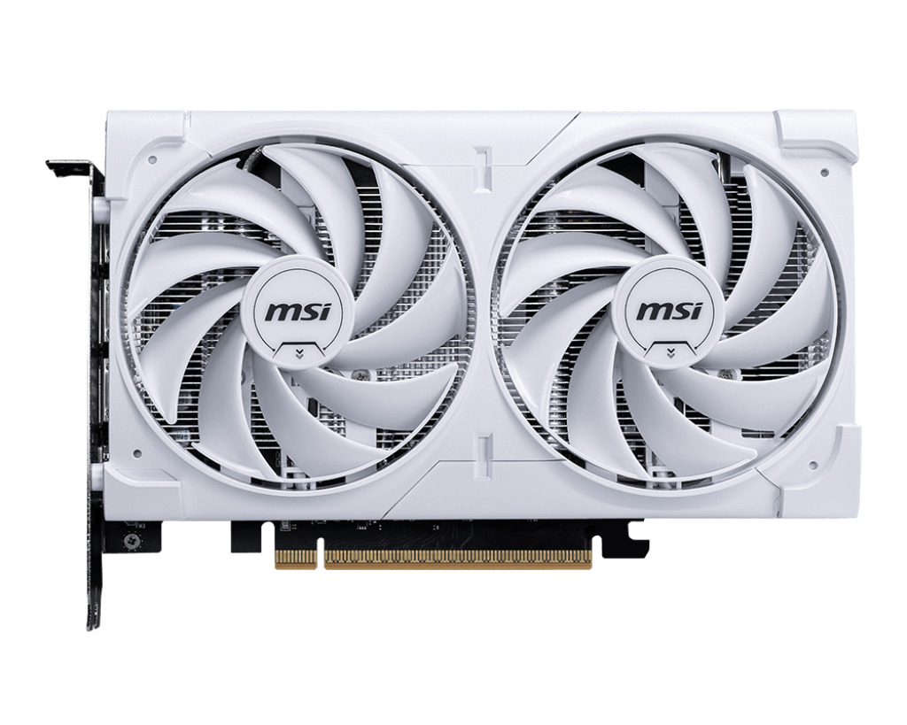 MSI GeForce RTX 5060 8GB GDDR7 Ventus 2X OC White Graphics Card V537-003R vue 2