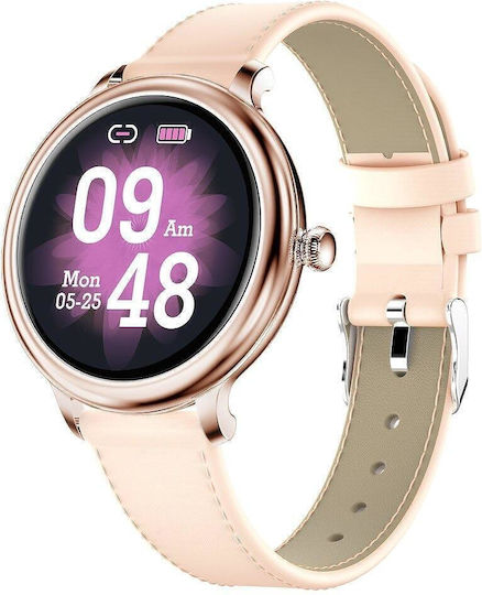 Nubi LA13 Smartwatch with Heart Rate Monitor (Rose Ash)