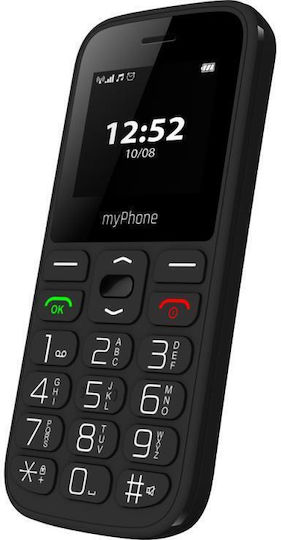 MyPhone Halo A Single SIM Mobile with Large Buttons Black view 3