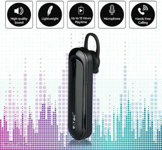 V-TAC VT-7702 Earbud Bluetooth Handsfree Earphone Black view 5