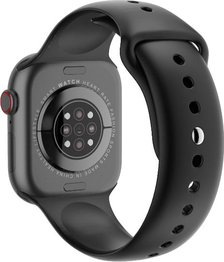 NO.1 DT Watch 10 with Heart Rate Monitor (Black Case / Black Silicone Strap) view 3