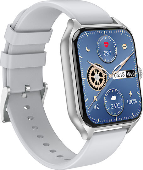 Borofone BD5 Sports Smartwatch with Heart Rate Monitor (Gray)