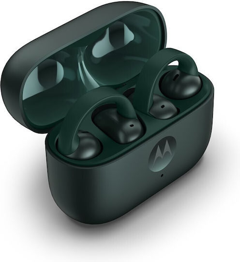 Motorola Moto Buds Loop Bluetooth Handsfree Earphones with Sweat Resistance and Charging Case Green vista 3