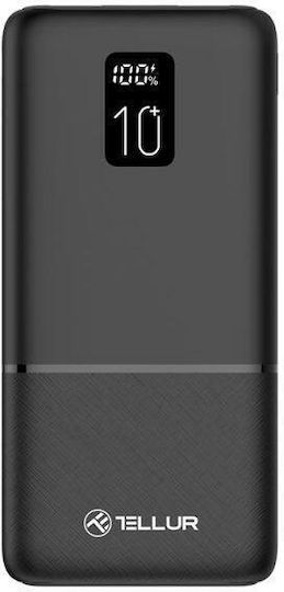 Tellur PD102 Power Bank 10000mAh 22.5W with 2 USB-A Ports and USB-C Port Quick Charge 3.0 Black view 3
