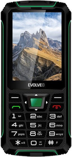 Evolveo StrongPhone W4 Dual SIM Mobile with Buttons Black Green view 7