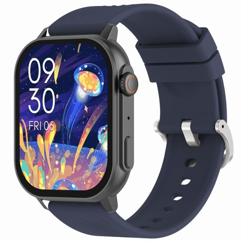 Gravity Gt15-4 Smartwatch Blue Silicone Strap + Bracelet vue 3