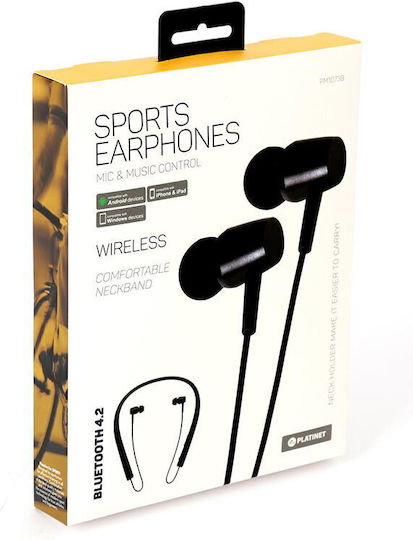Platinet PM1073 In-ear Bluetooth Handsfree Earphones Black view 6
