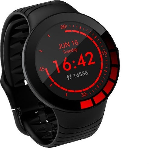 E3 Smartwatch with Heart Rate Monitor (Black) view 1