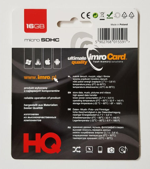 IMRO microSDHC 16GB UHS-I with Adapter view 4