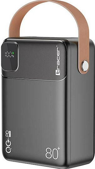 Tracer Prime V8 Power Bank 80000mAh with 3 USB-A Ports and 2 USB-C Ports Power Delivery Gray view 2