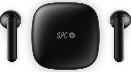 SPC Zion Go Earbud Bluetooth Handsfree Earphones with Sweat Resistance and Charging Case Black vue 2